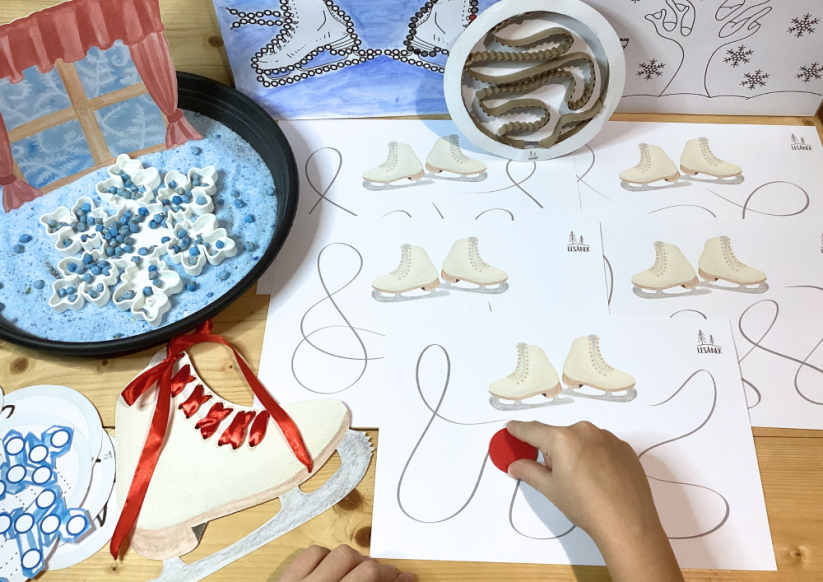 ZIMA ČARUJE - senzorické hraní - PDF: POLOTOVAR 