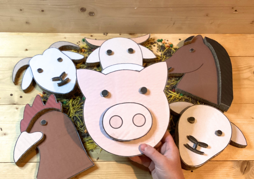 DOMÁCÍ ZVÍŘATA - HMATOVÉ HRY - PDF: POLOTOVAR 